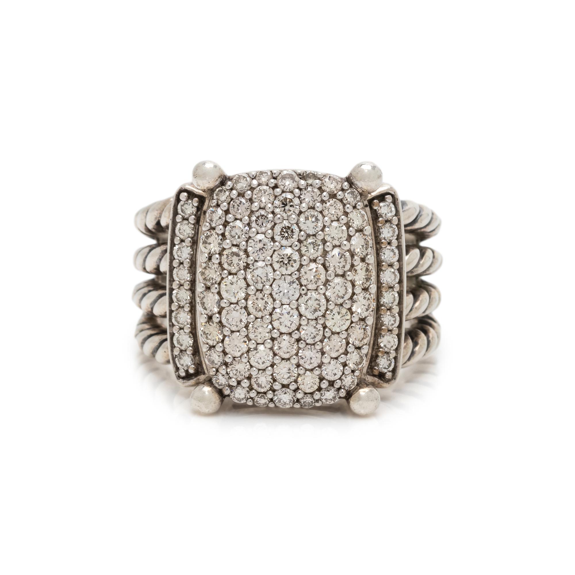DAVID YURMAN, DIAMOND 'WHEATON' RING