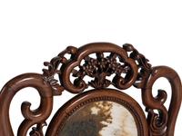 A Chinese Export Marble Inset Hongmu Armchair