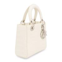 Christian Dior, Small Lady Dior in Off-White Alligator