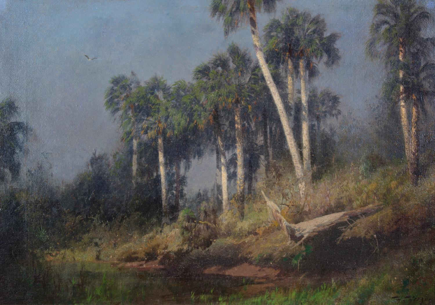 Hermann Ottomar Herzog, (American, 1832-1932), Florida Landscape