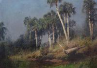 Hermann Ottomar Herzog, (American, 1832-1932), Florida Landscape