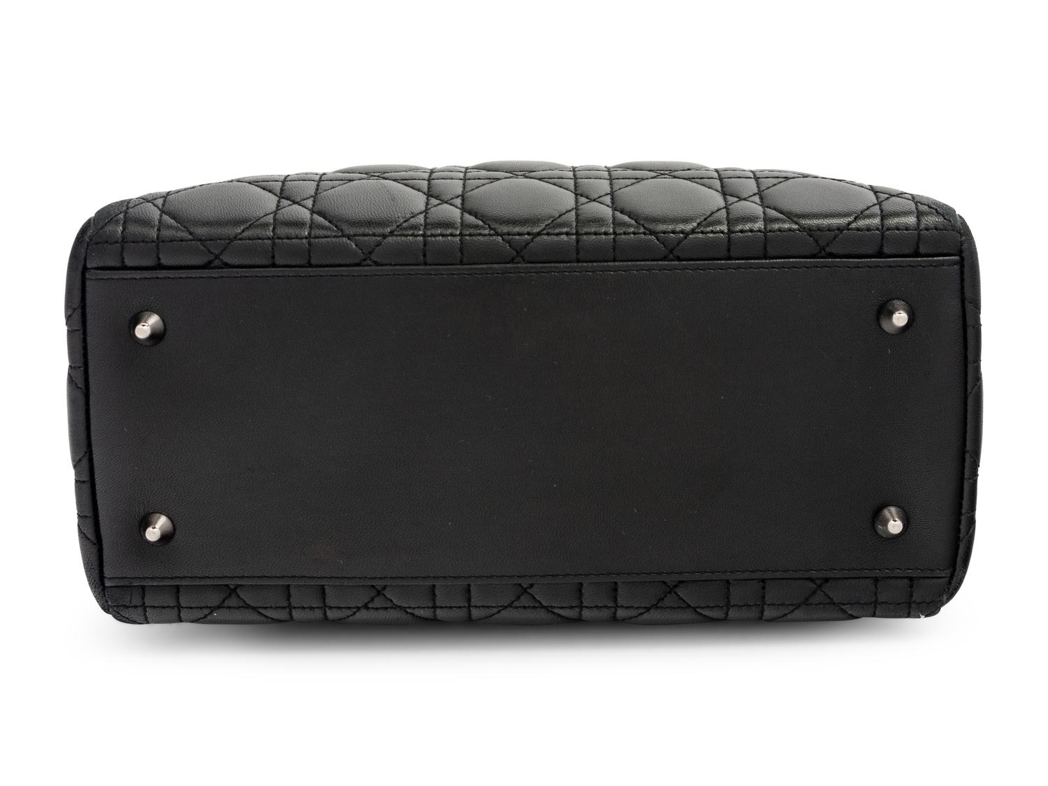 Christian Dior Black Cannage Small Lady Dior Bag, 2007
