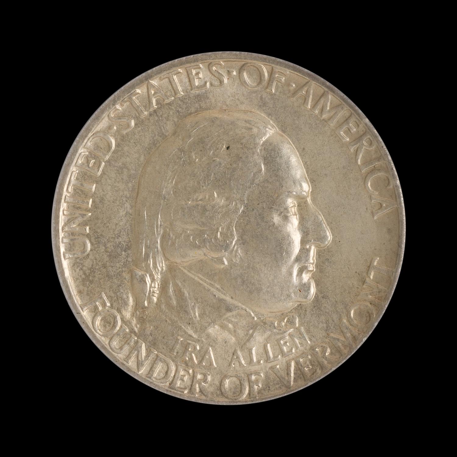 A United States 1927 Vermont Commemorative 50c Coin