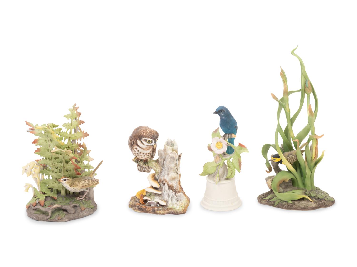 Four Boehm Porcelain Groups