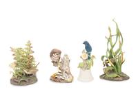 Four Boehm Porcelain Groups