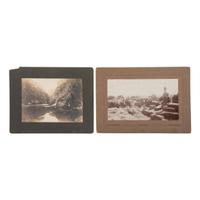 [SOUTHWEST - EARLY PHOTOGRAPHY]. A group of cyanotypes, albumens, and silver gelatin photographs taken in Arizona, New Mexico, Texas, and Mexico, comprising: