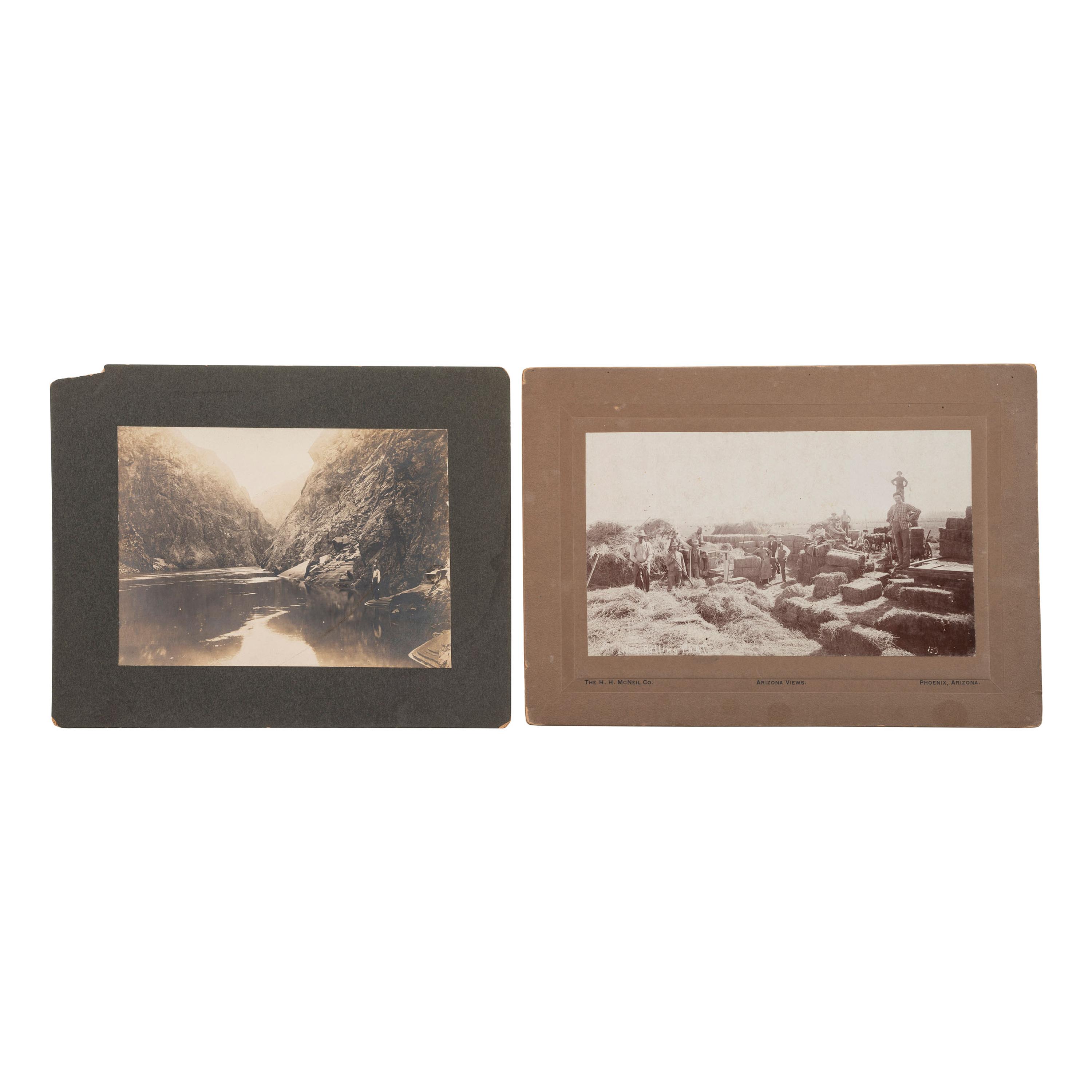 [SOUTHWEST - EARLY PHOTOGRAPHY]. A group of cyanotypes, albumens, and silver gelatin photographs taken in Arizona, New Mexico, Texas, and Mexico, comprising: