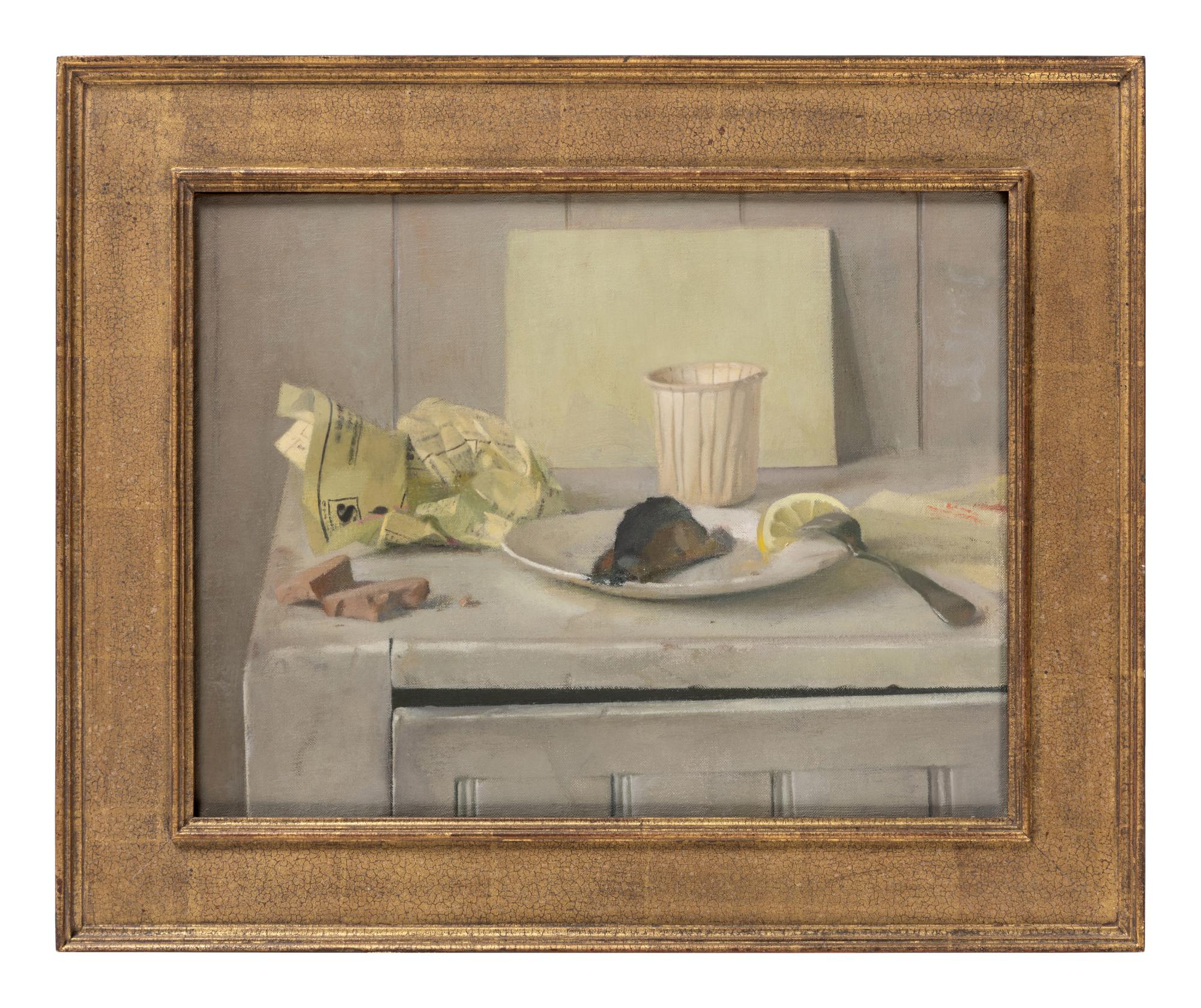 Still Life with Kippered Herring & Slice of Lemon on a Plate , 1988