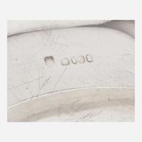 A large George III sterling silver meat tray Partially rubbed maker's mark, likely Joseph Craddock & William Ker Reid, London, 1818