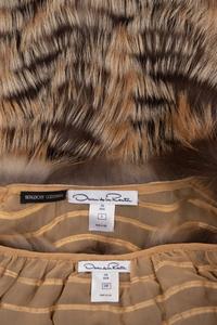 Oscar de la Renta Fox Fur Coat and Capelet, Fall 2006