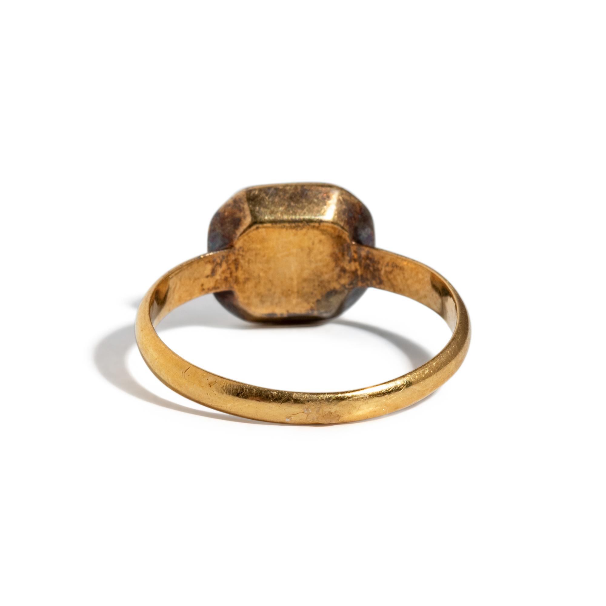 A Georgian Stuart Crystal Finger Ring