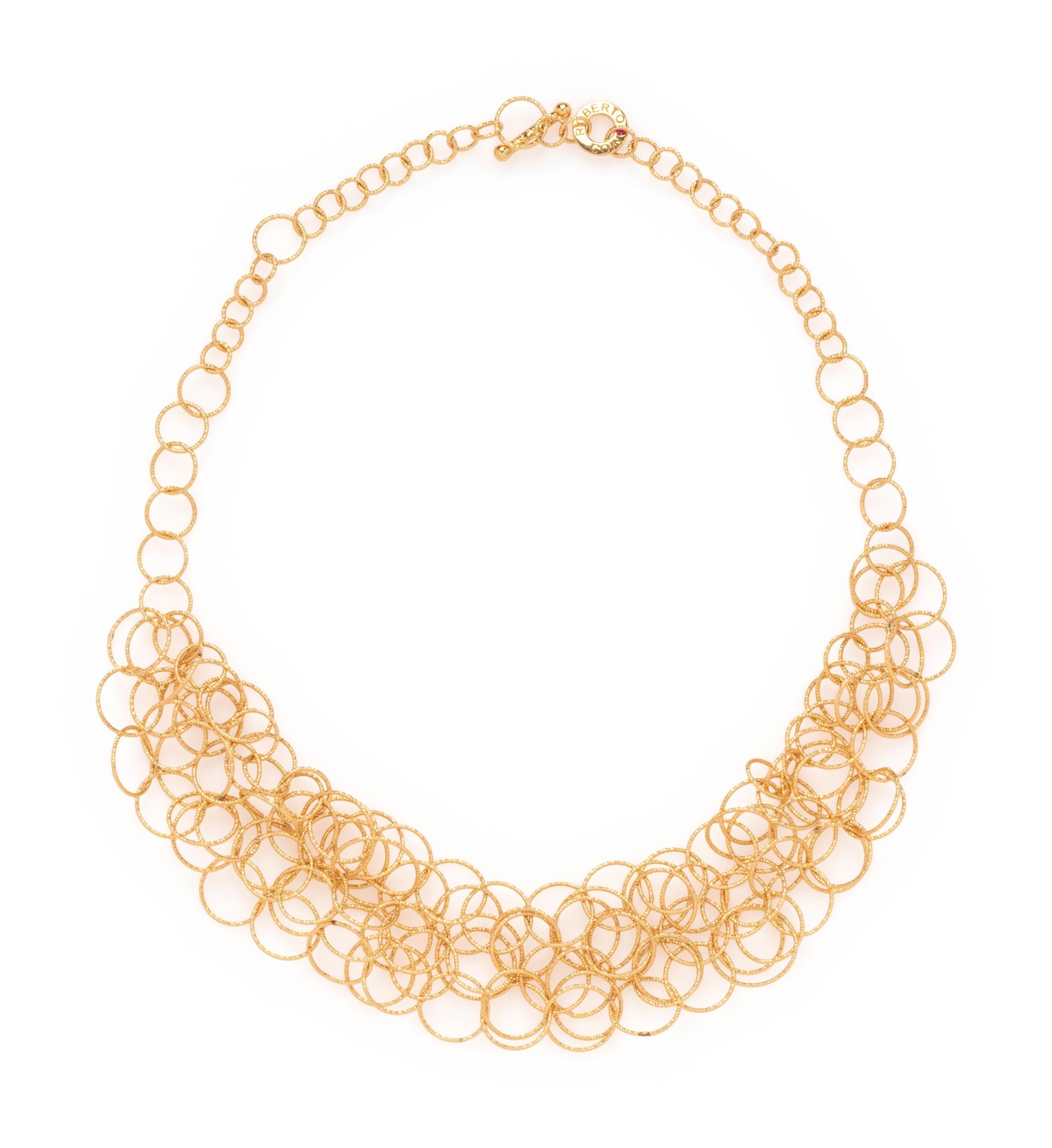 ROBERTO COIN, YELLOW GOLD 'MAURESQUE' NECKLACE