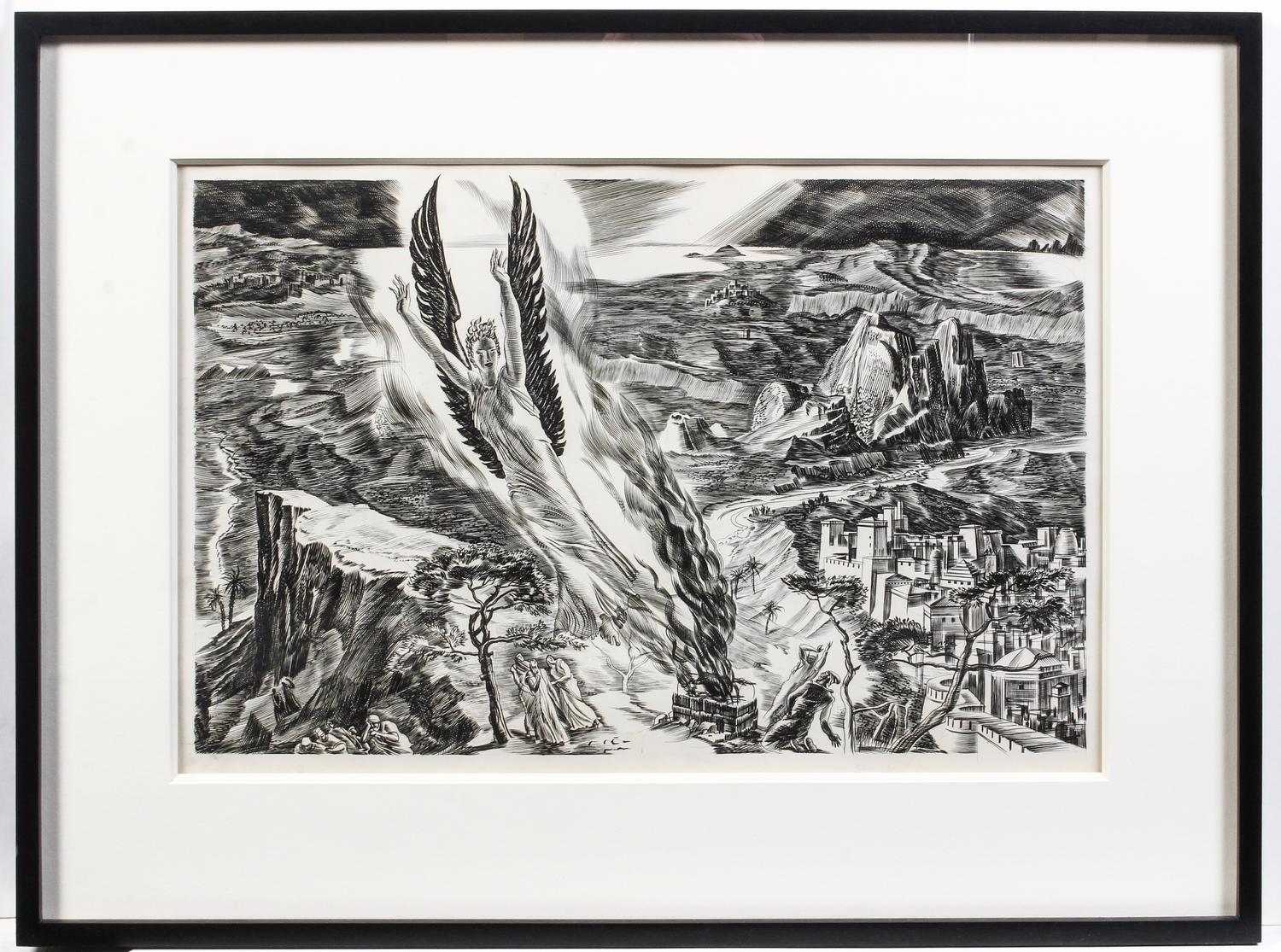 Albert Decaris, (French, 1901-1988), Untitled from the Samson Agonistes suite, c. 1939