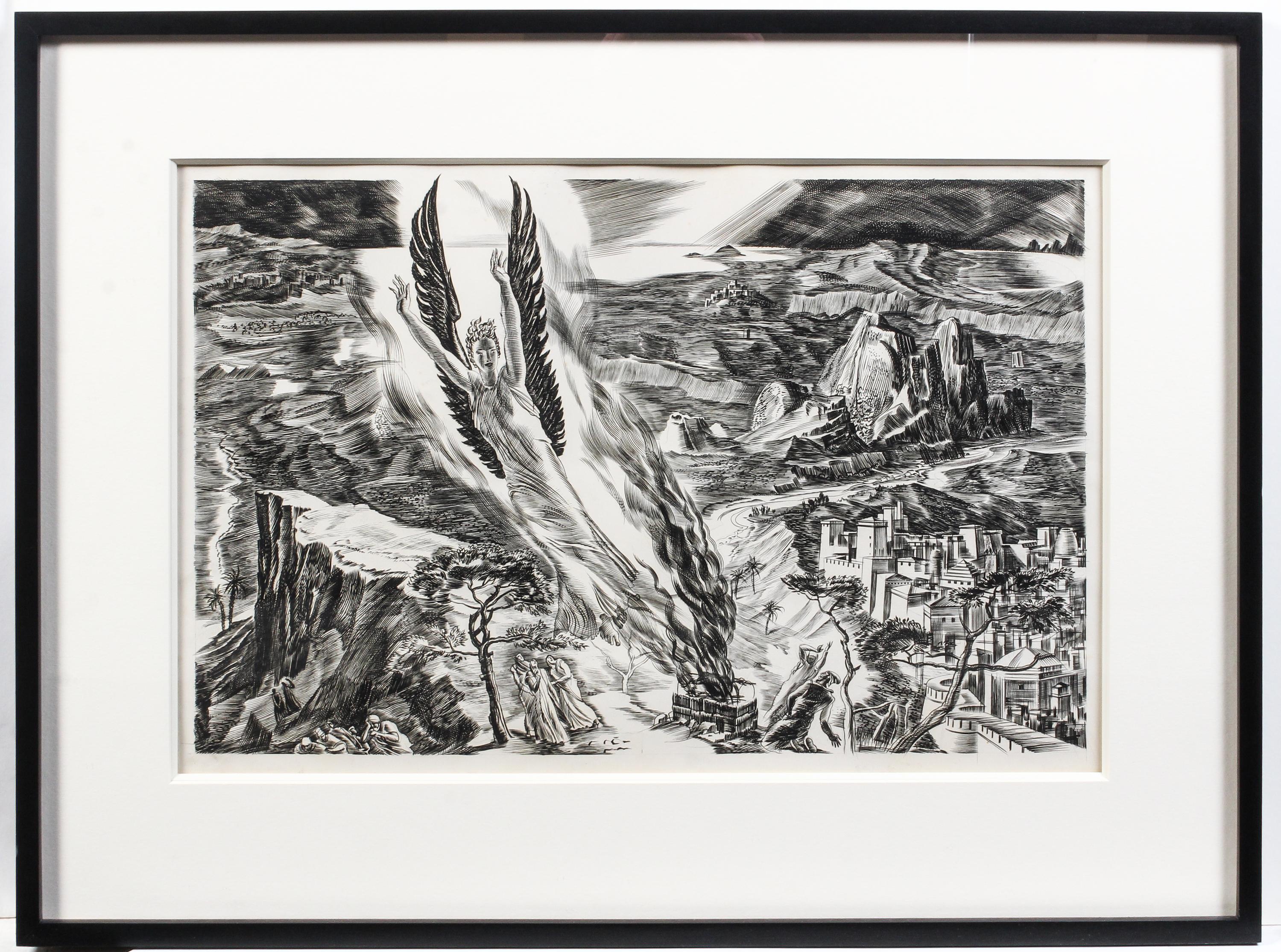 Albert Decaris, (French, 1901-1988), Untitled from the Samson Agonistes suite, c. 1939
