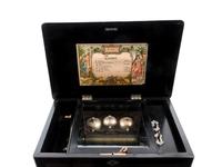 A Swiss Cylinder Bells in Sight Music Box
