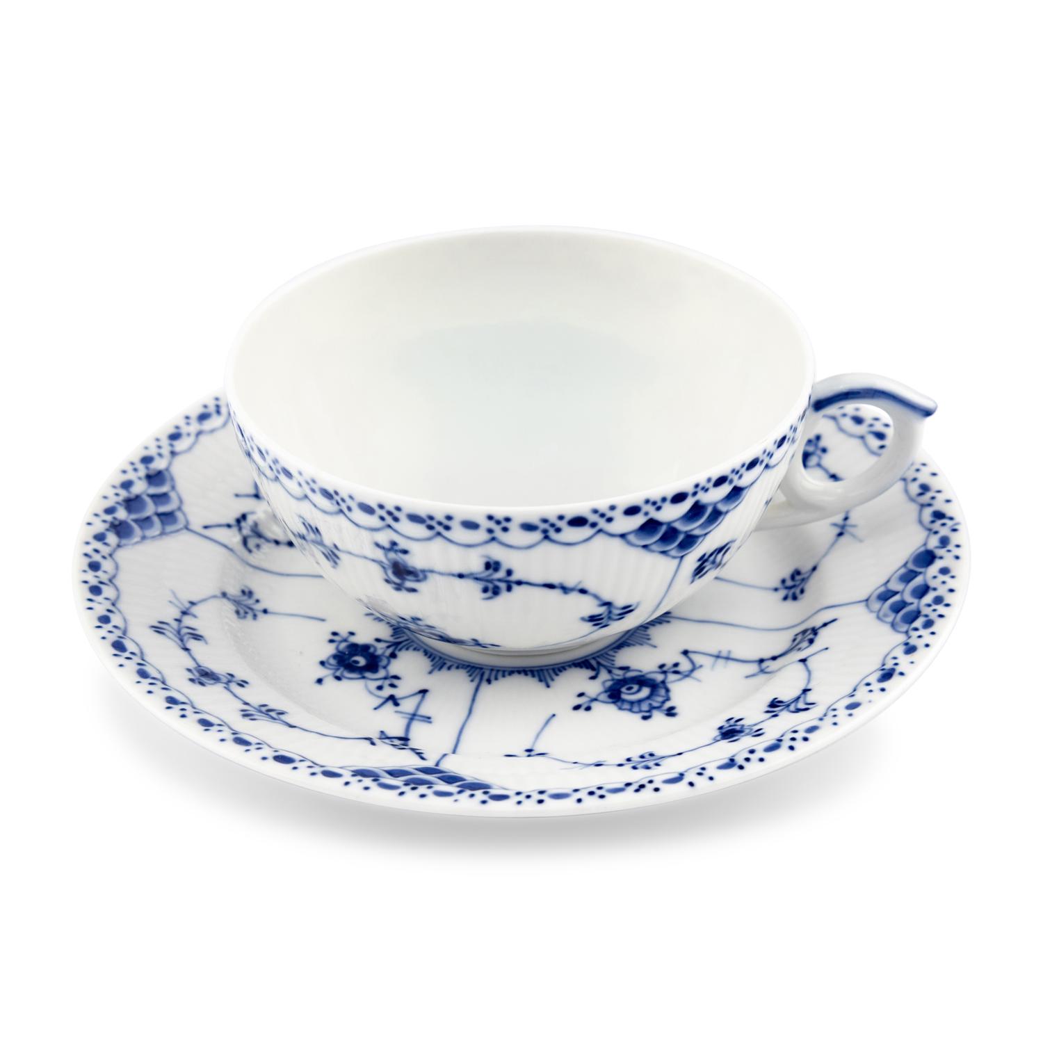 A Royal Copenhagen Blue Fluted Porcelain Dinner Service