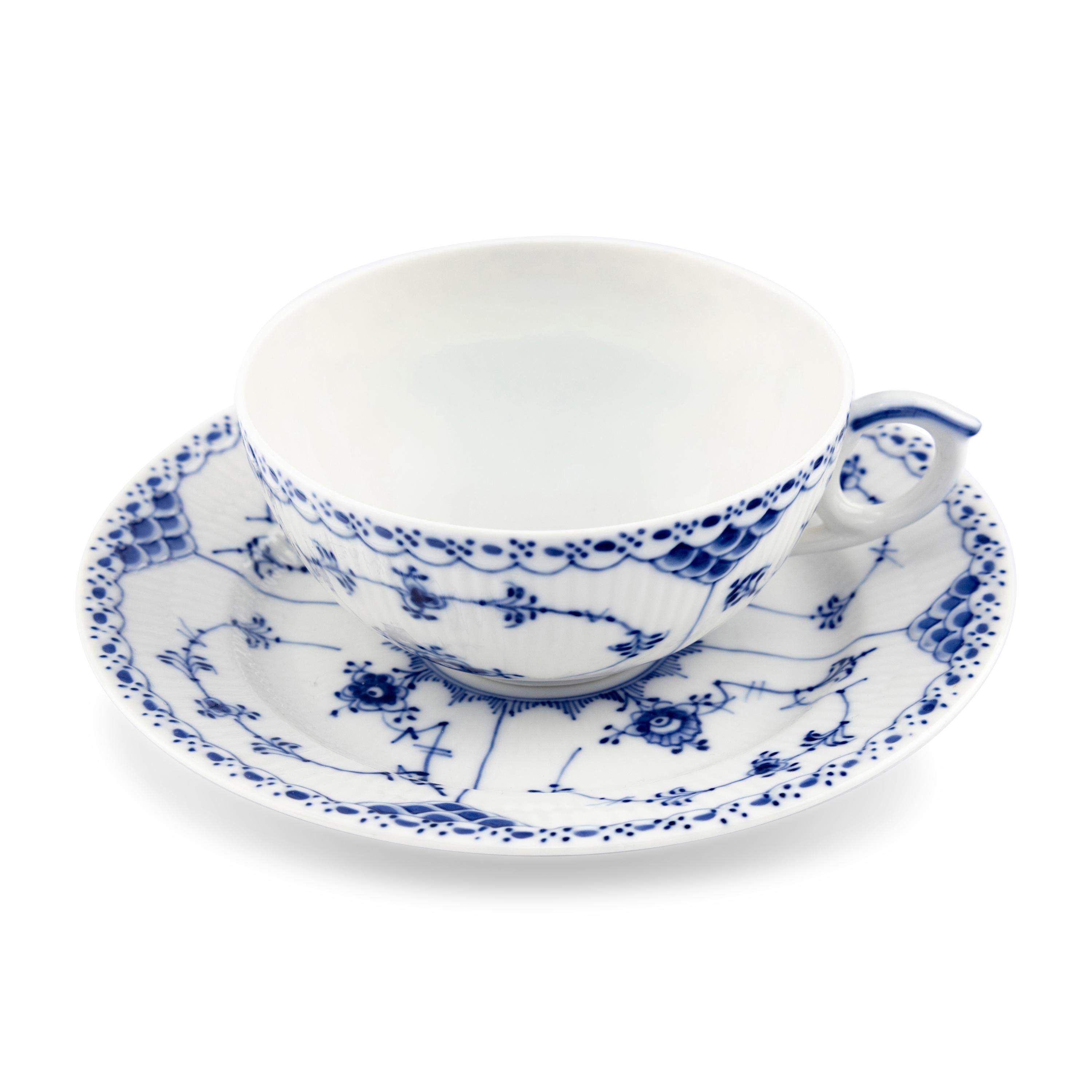 A Royal Copenhagen Blue Fluted Porcelain Dinner Service