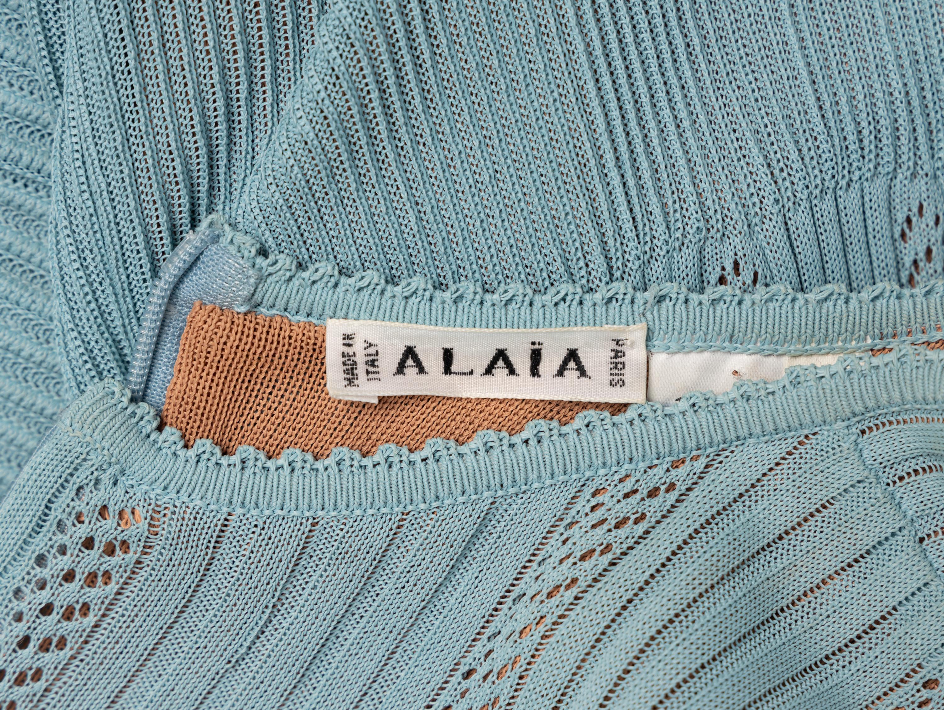 Alaïa, Blue Knit Minidress