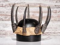 Northwest Coast Carved Mountain Goat Crown