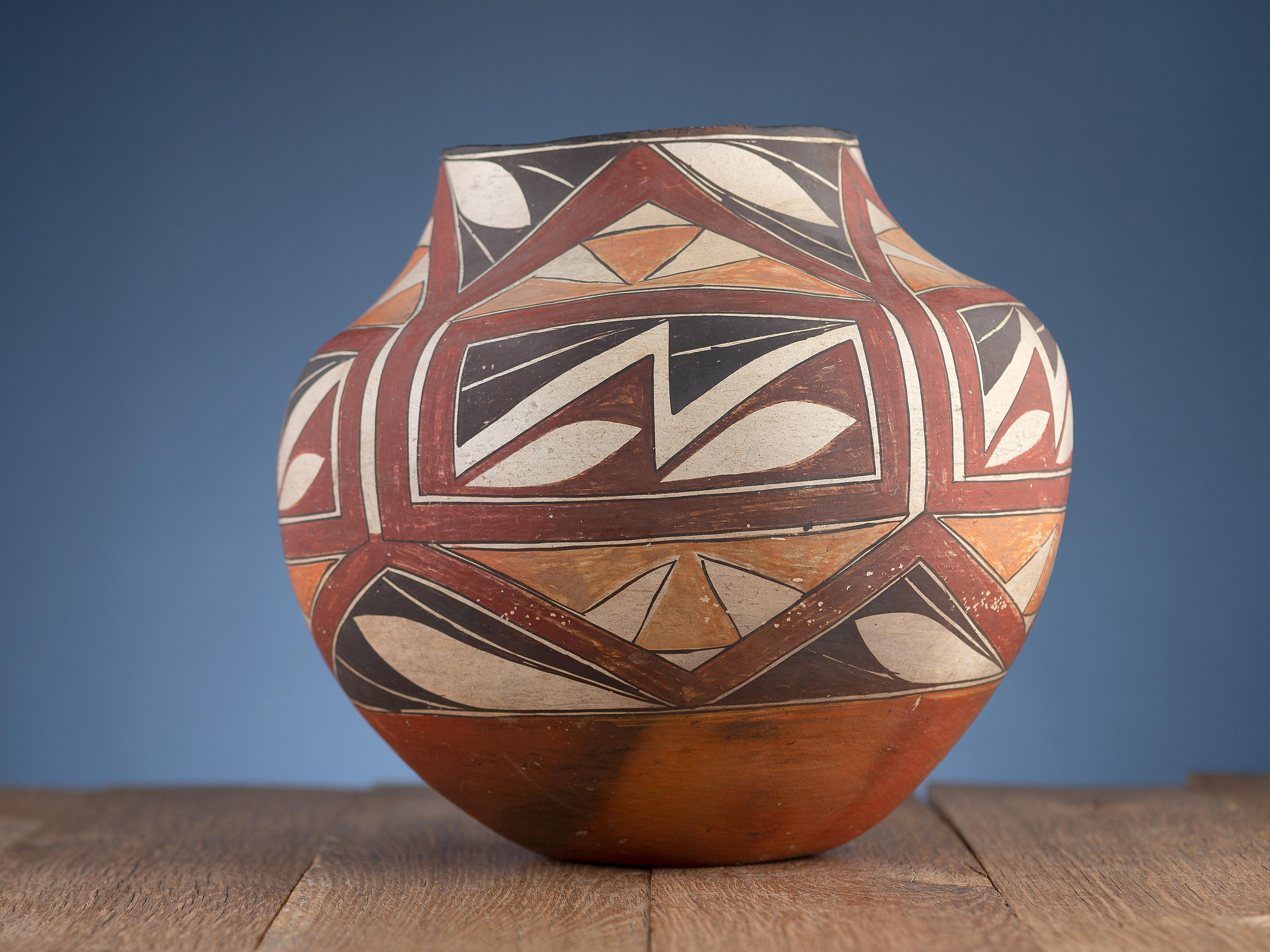 Acoma Four Color Polychrome Olla
