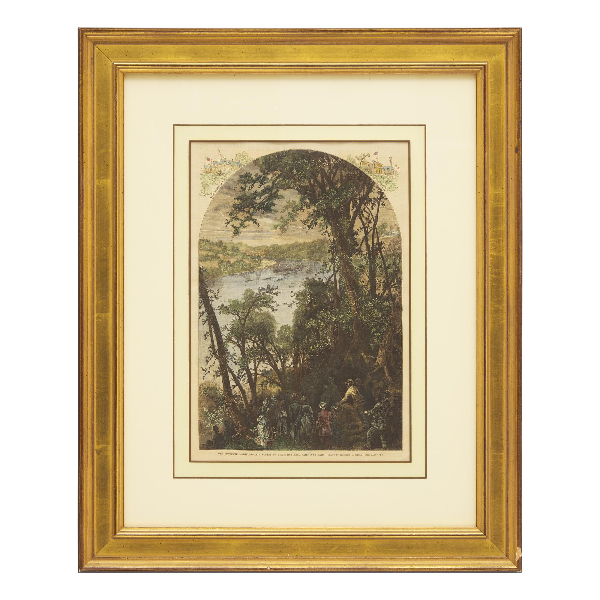 [Philadelphia] Group of 8 views and scenes of Philadelphia and Pennsylvania