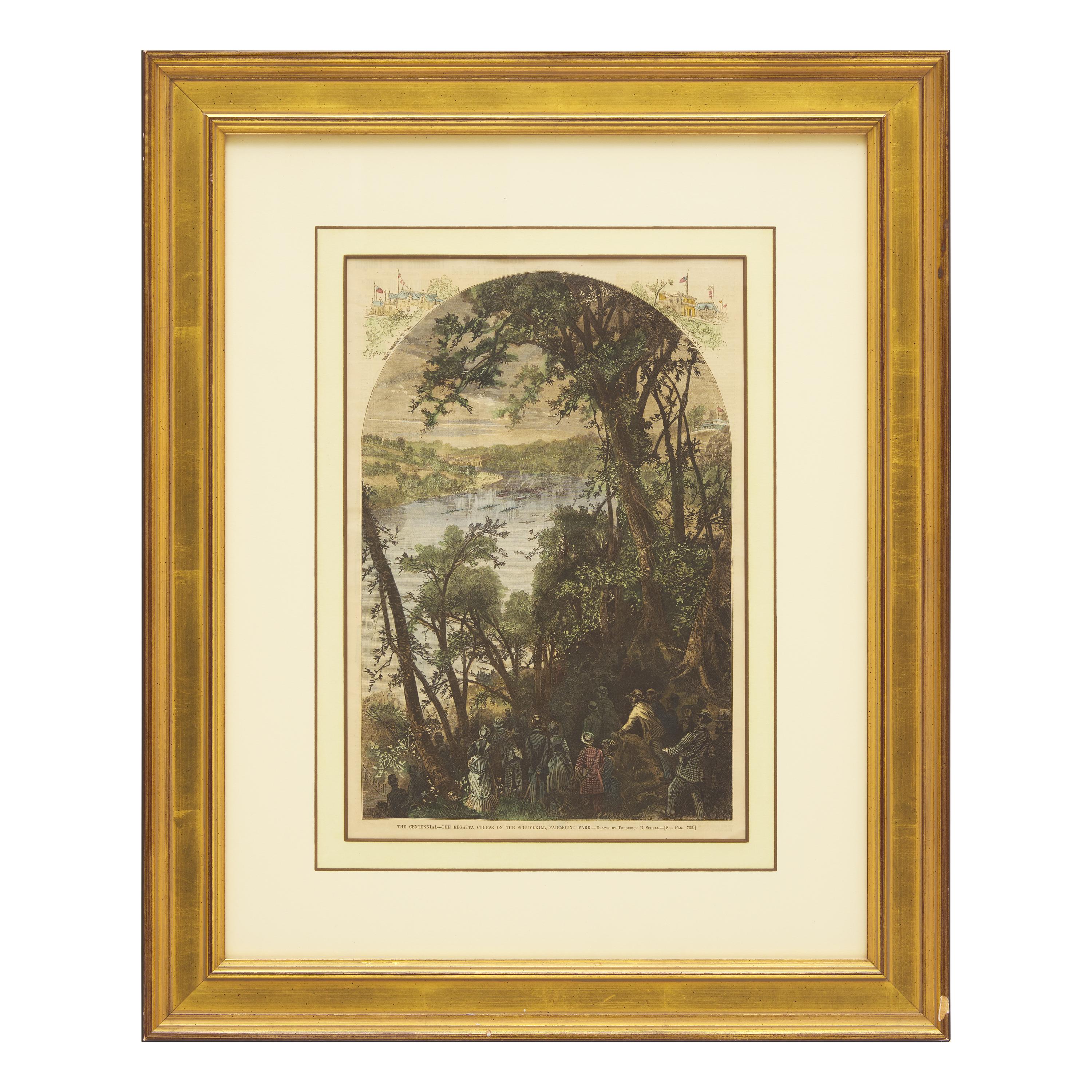 [Philadelphia] Group of 8 views and scenes of Philadelphia and Pennsylvania