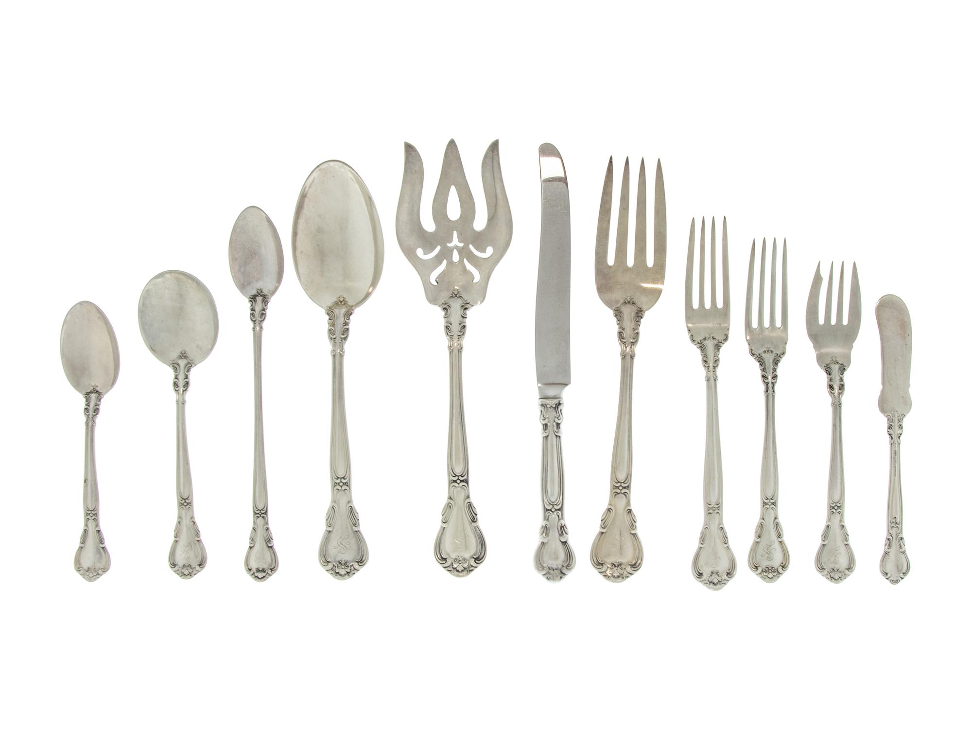 An American Silver Flatware Service