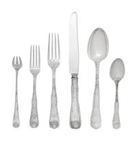 A Tiffany and Co. Wave Edge Silver Flatware Service