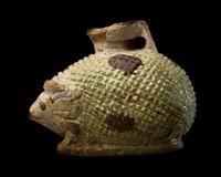 An East Greek Faience Aryballos in the form of a Hedgehog