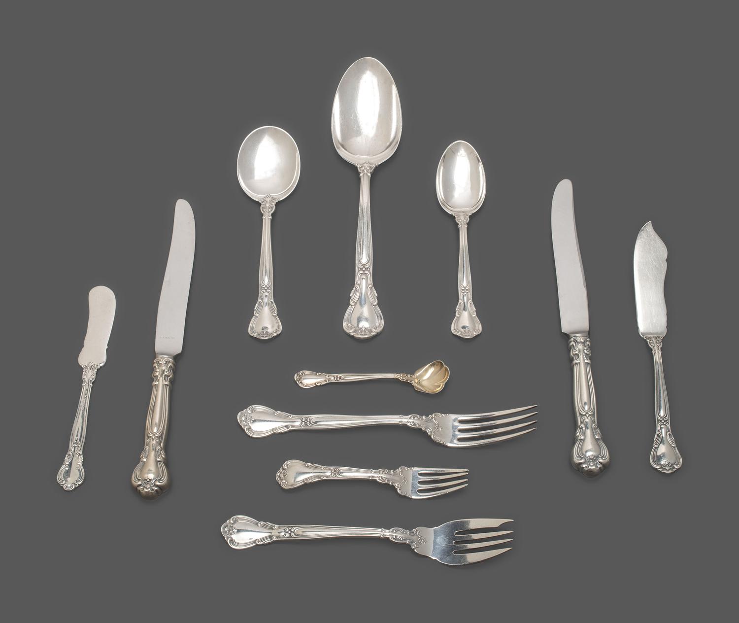 An American Silver Flatware Service