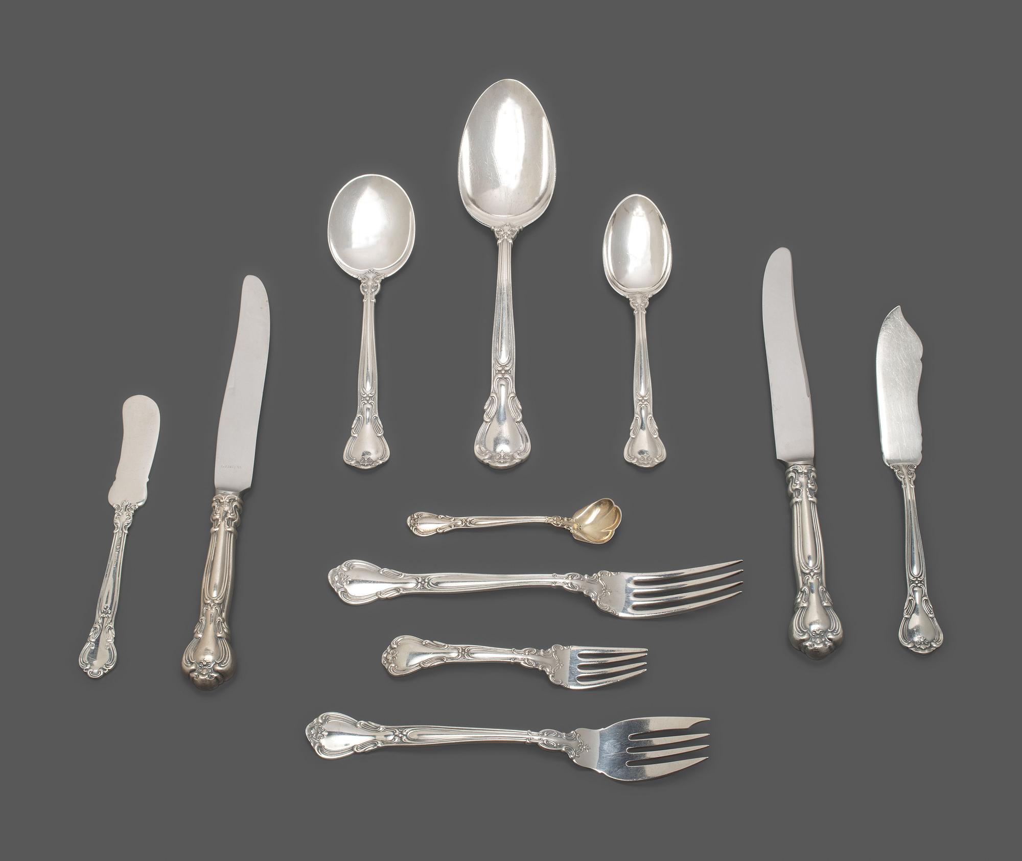 An American Silver Flatware Service