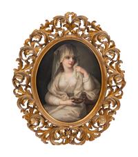 A Continental Porcelain Plaque