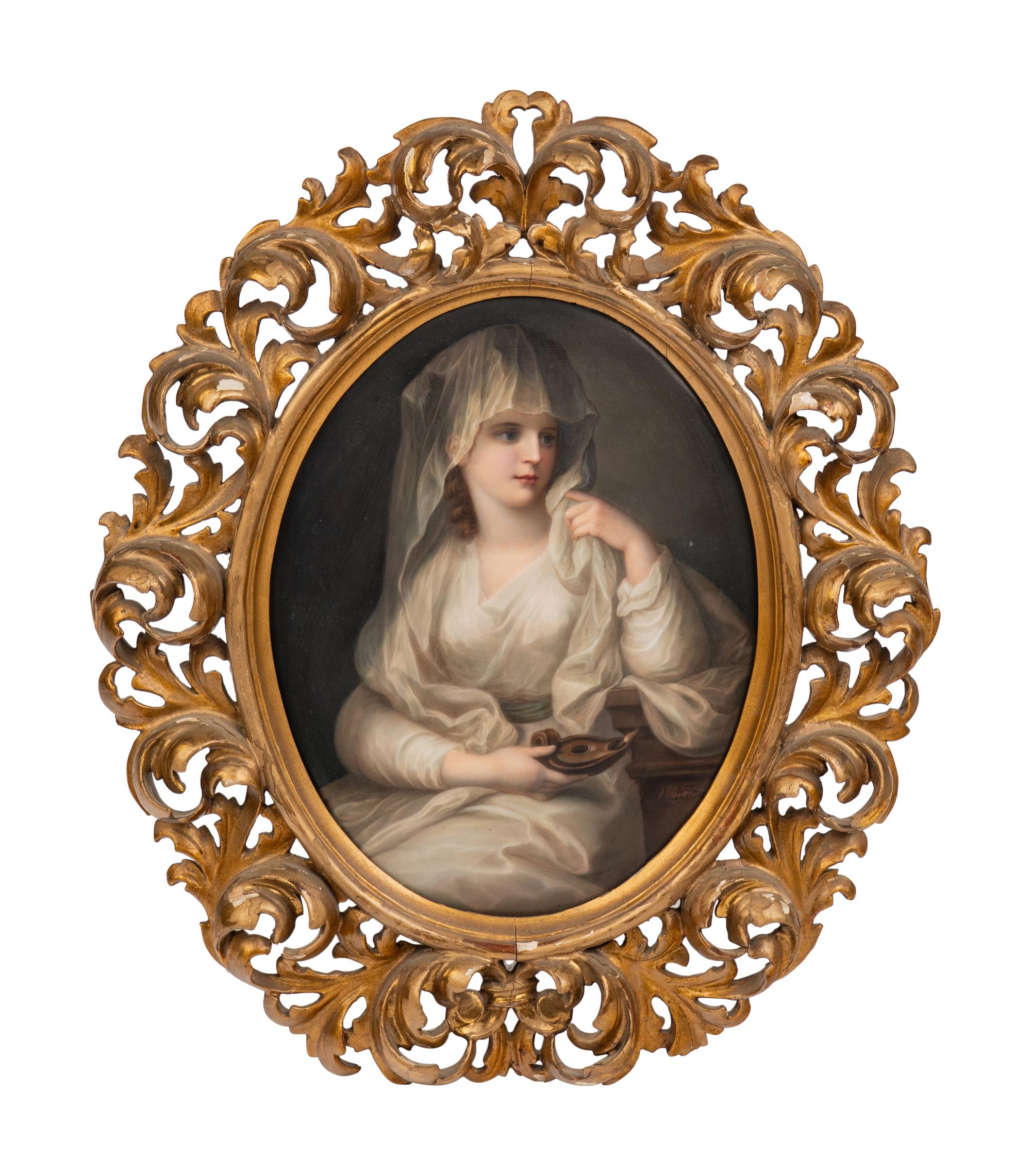 A Continental Porcelain Plaque