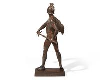 After Emile Louis Picault (French, 1839-1915), A mixed metal sculpture "Honor Patria"