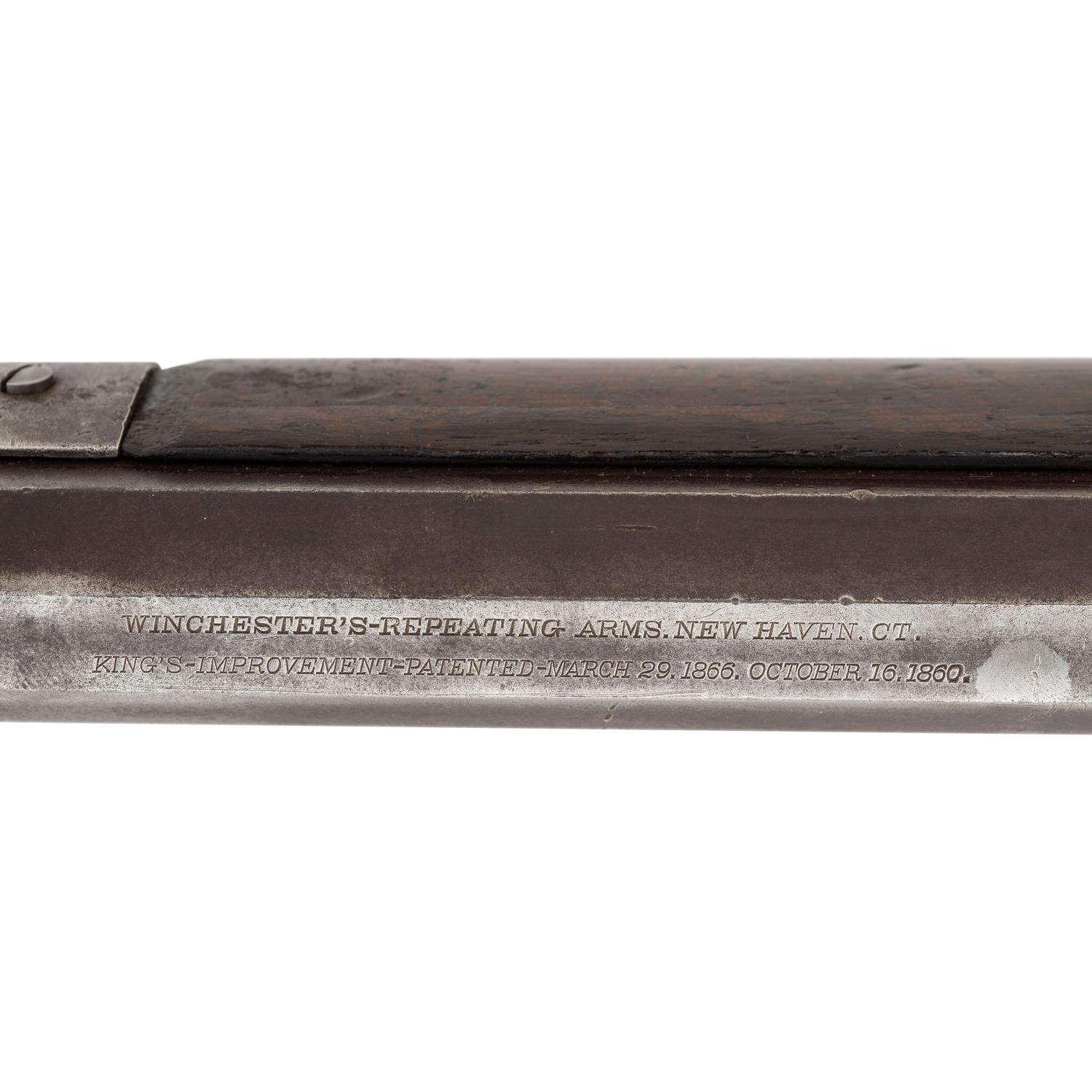 Special Order Winchester Model 1873 with Half Octagon Barrel and Button Magazine