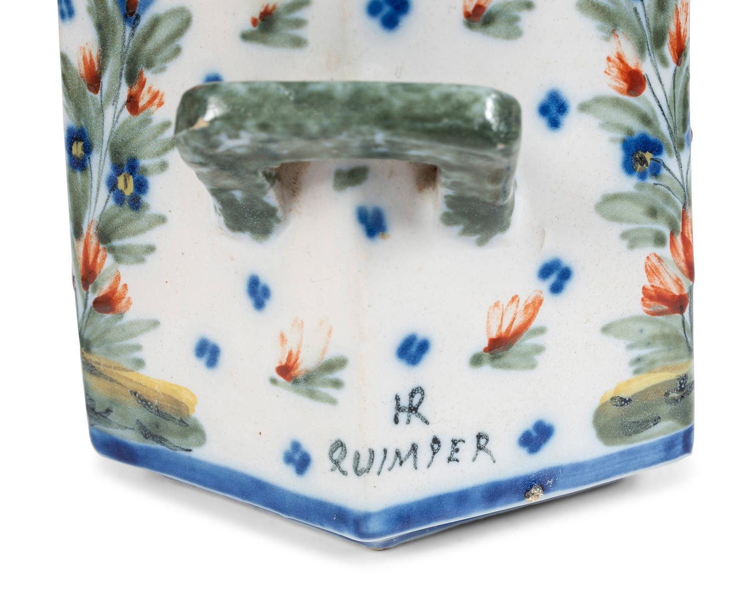 A Group of Quimper Faience Table Articles