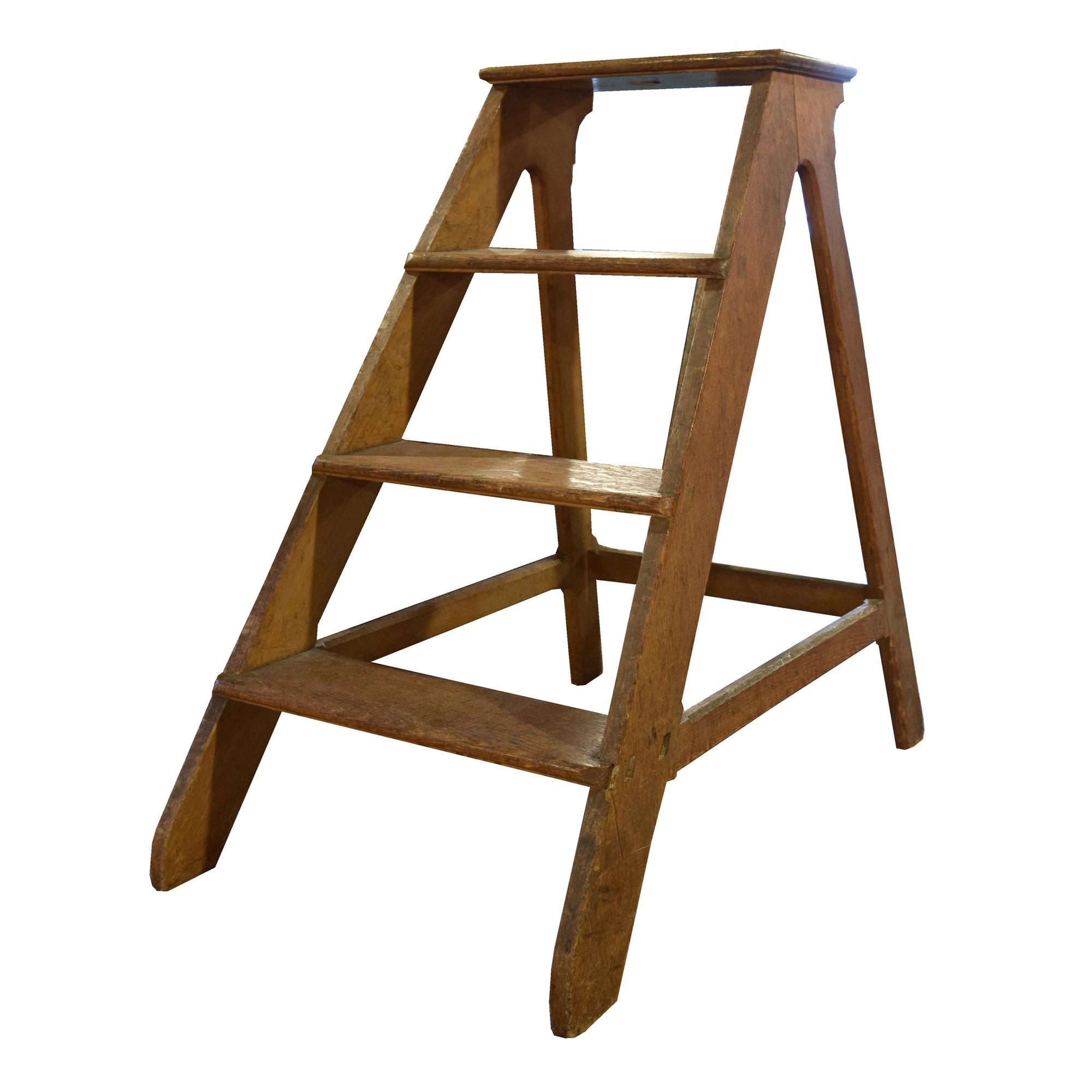 A Library Step Ladder 19" W x 30" D X 31" H — France