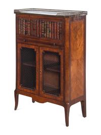 A Louis XV Style Faux-Book Cabinet