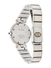 CARTIER, STAINLESS STEEL AND 18K YELLOW GOLD 'SANTOS VENDÔME RONDE' WATCH