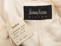 Bisang White Sheared Mink Coat