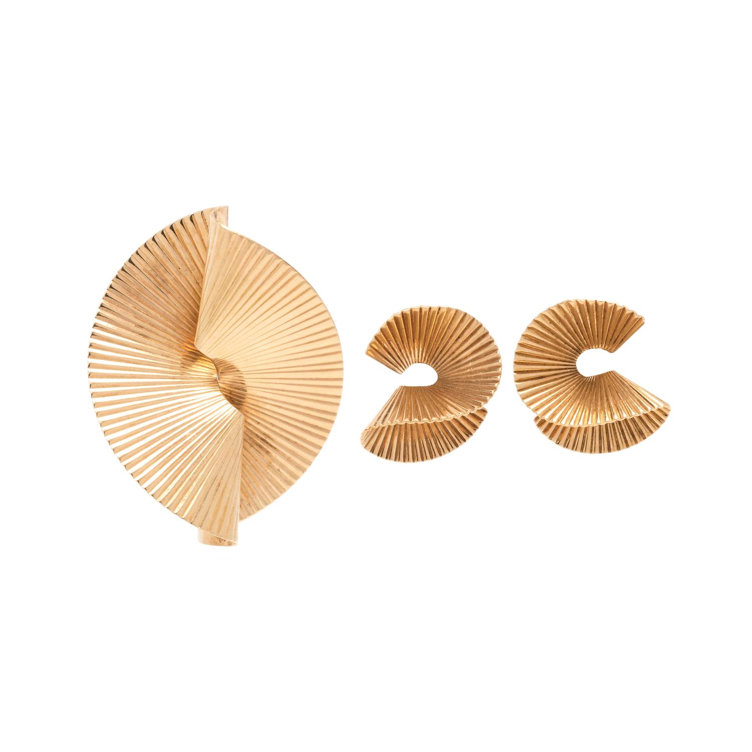 RETRO, YELLOW GOLD SET
