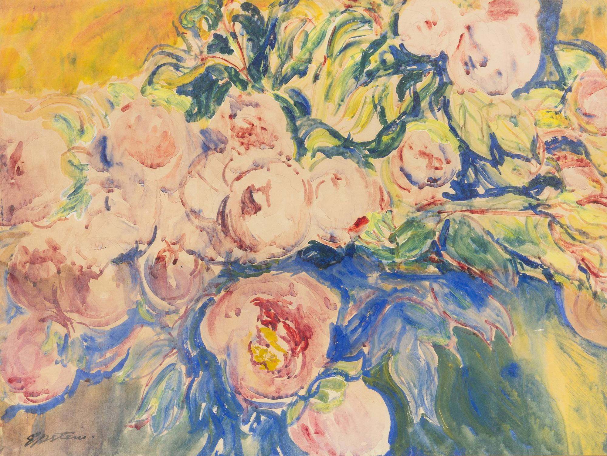 Jacob Epstein, (Israeli, 1921-2003), Pink Peonies