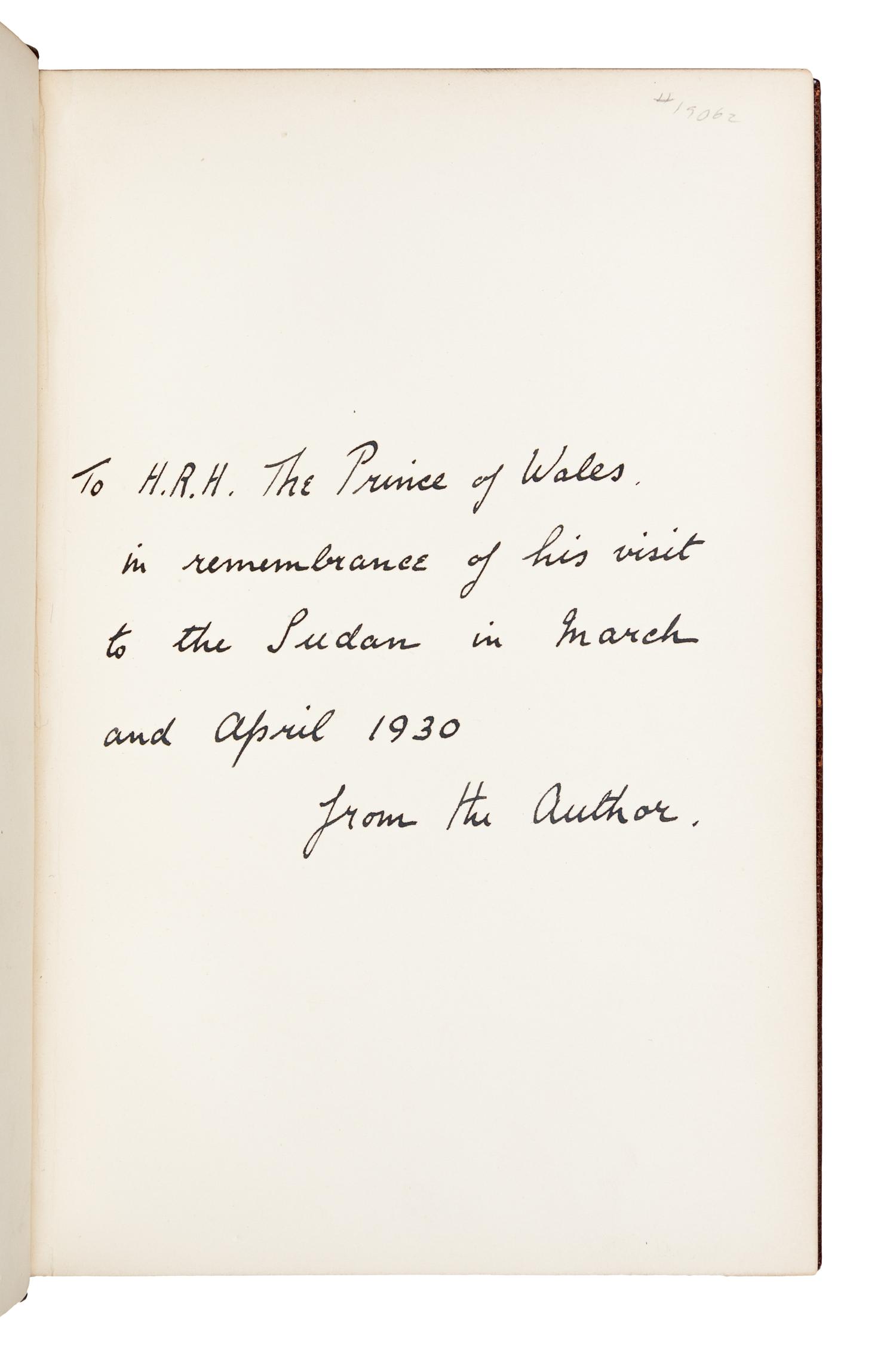 [SPORTING] -- [DUKE & DUCHESS OF WINDSOR COPIES]. A group of 5 sporting books from the library of the Duke and Duchess of Windsor, MANY PRESENTATION COPIES, comprising: