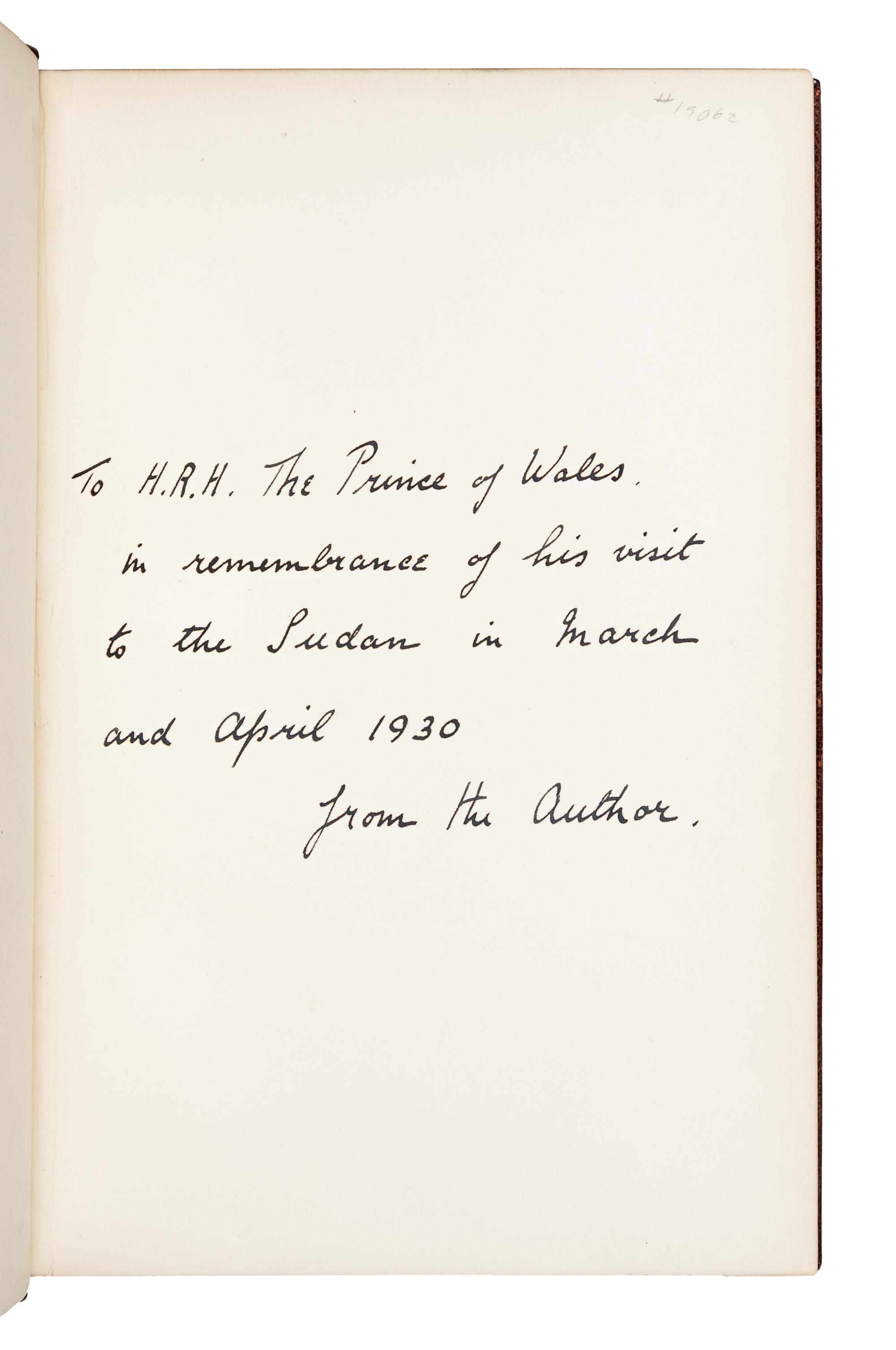 [SPORTING] -- [DUKE & DUCHESS OF WINDSOR COPIES]. A group of 5 sporting books from the library of the Duke and Duchess of Windsor, MANY PRESENTATION COPIES, comprising: