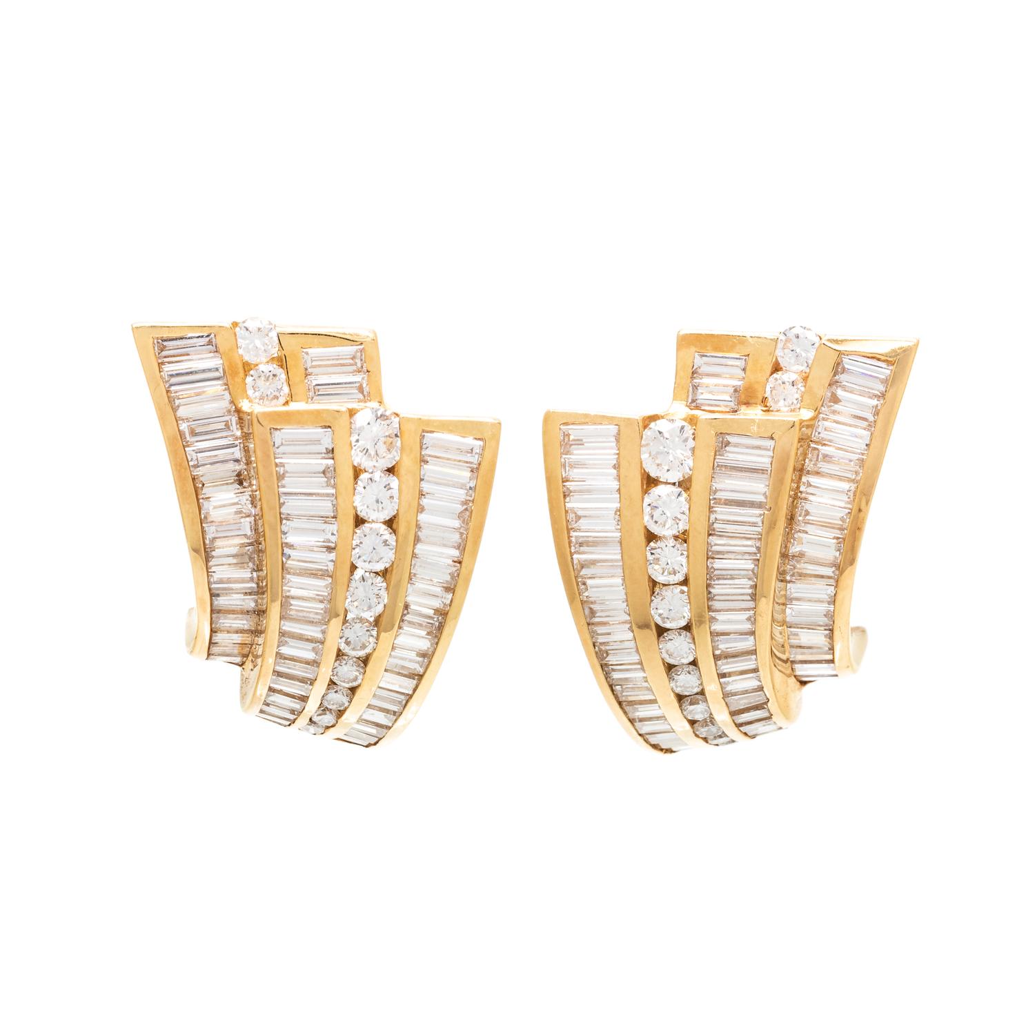 CHARLES KRYPELL, DIAMOND EARCLIPS