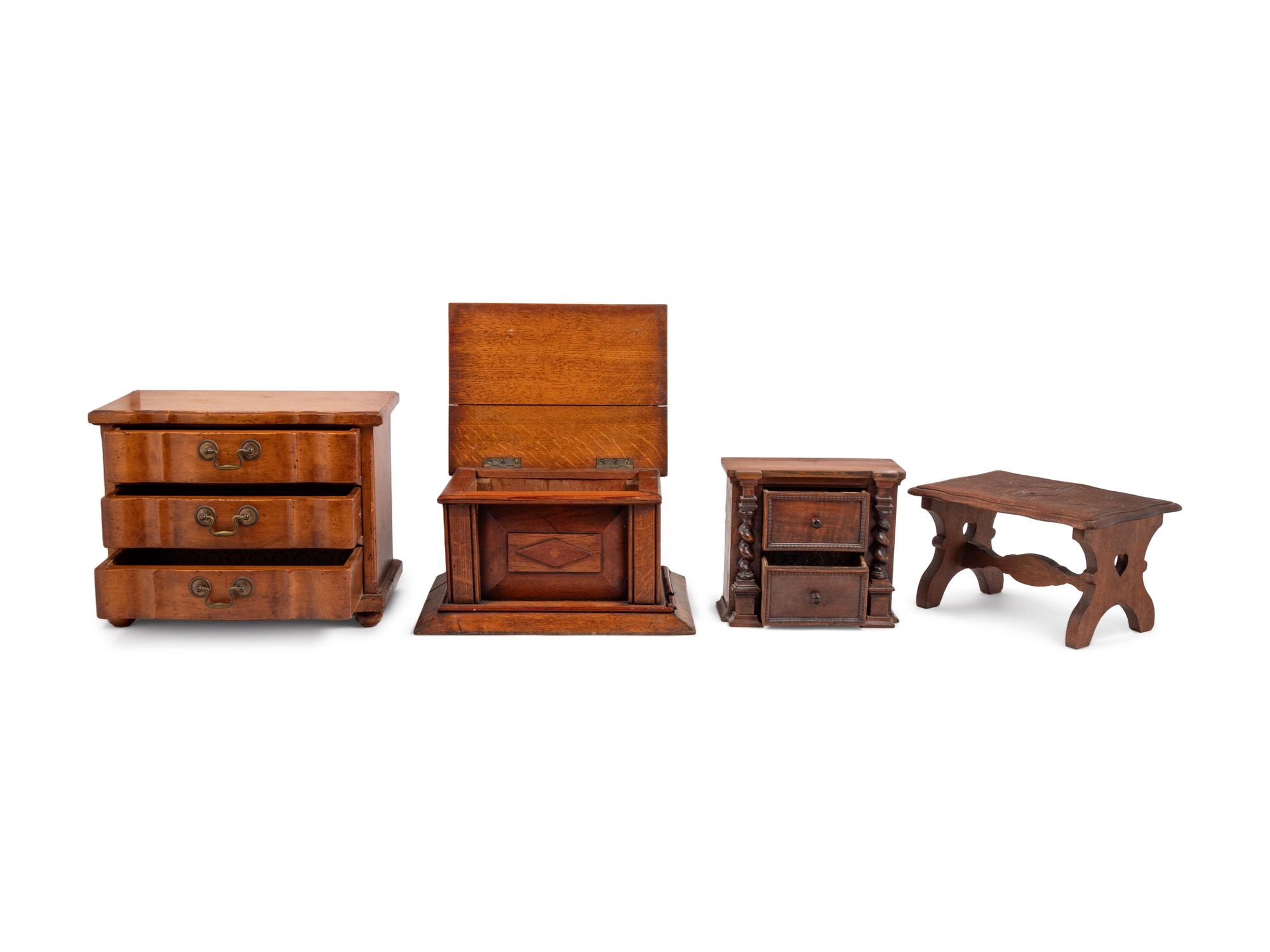 Two Continental Diminutive Chests