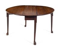 A Queen Anne Oak Drop-Leaf Table