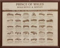 A Collection of Racing Posters Largest 36 x 24 1/8 inches (framed).