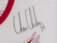 A Chris Chelios Signed Autograph Detroit Red Wings Hockey Jersey Display,