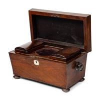 A Regency Rosewood Tea Caddy